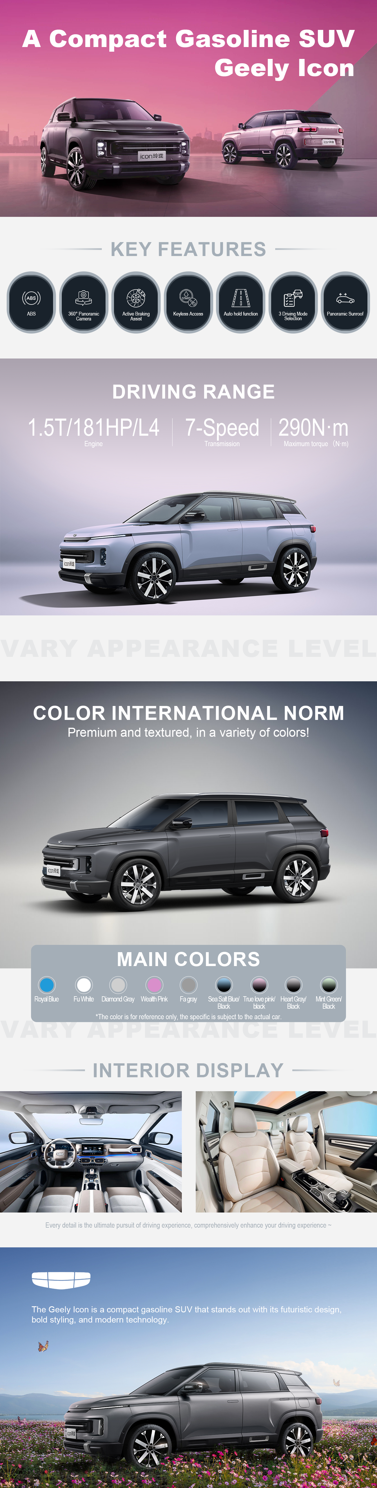 Geely Icon | A Compact Gasoline SUV | FRD AUTO