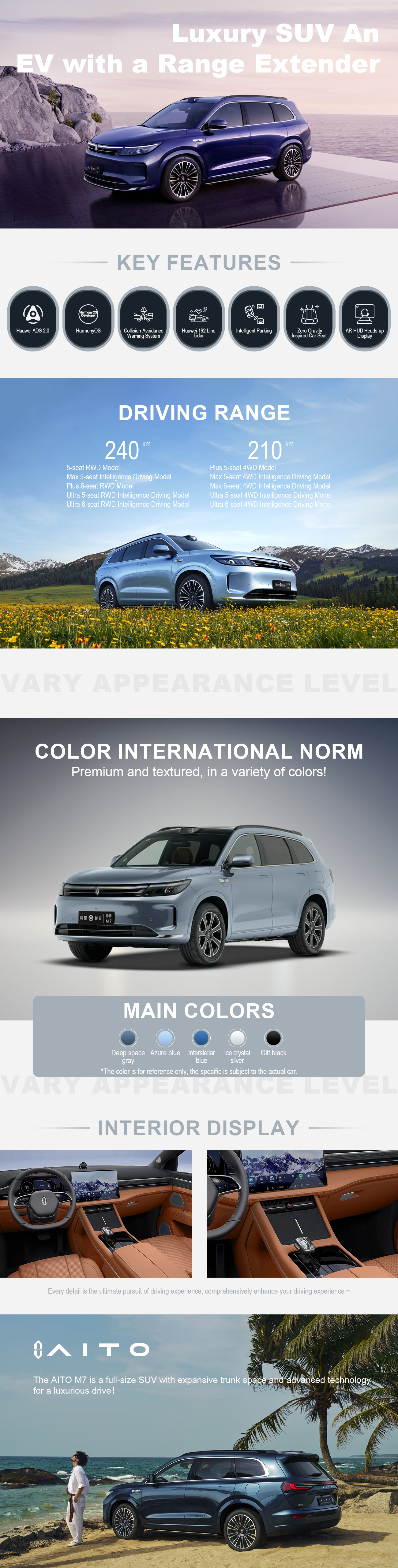 AITO M7 | Range Extender Electric Mid-size Crossover SUV