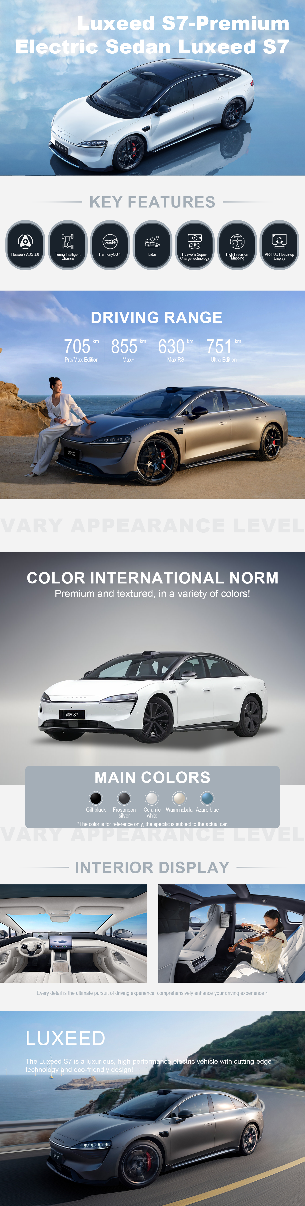 Luxeed S7 | Premium electric Sedan | Frdauto.com