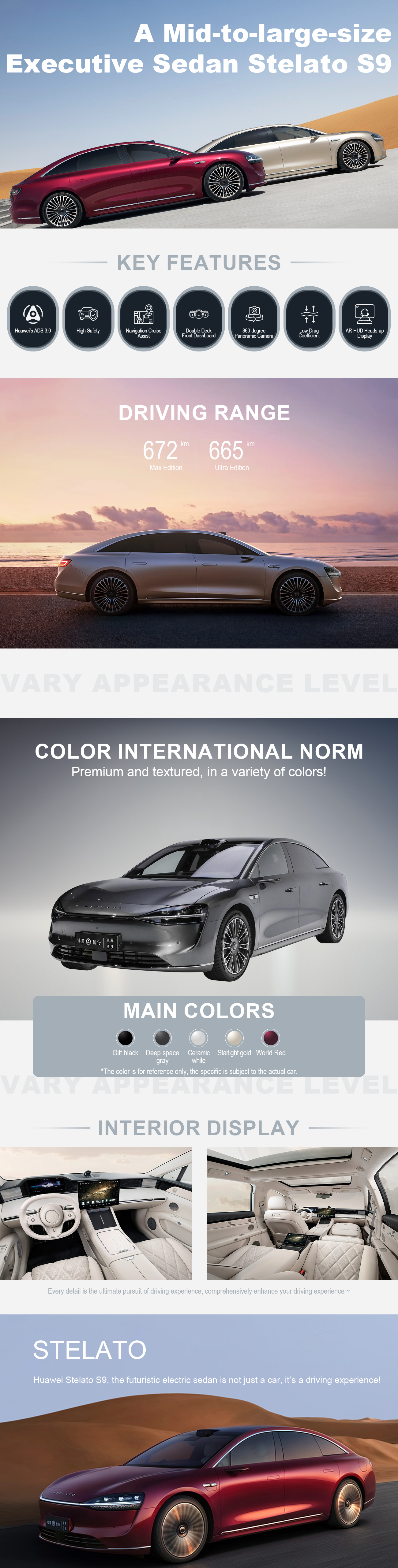 Stelato S9 | Fully Electric SUV | Frdauto.com