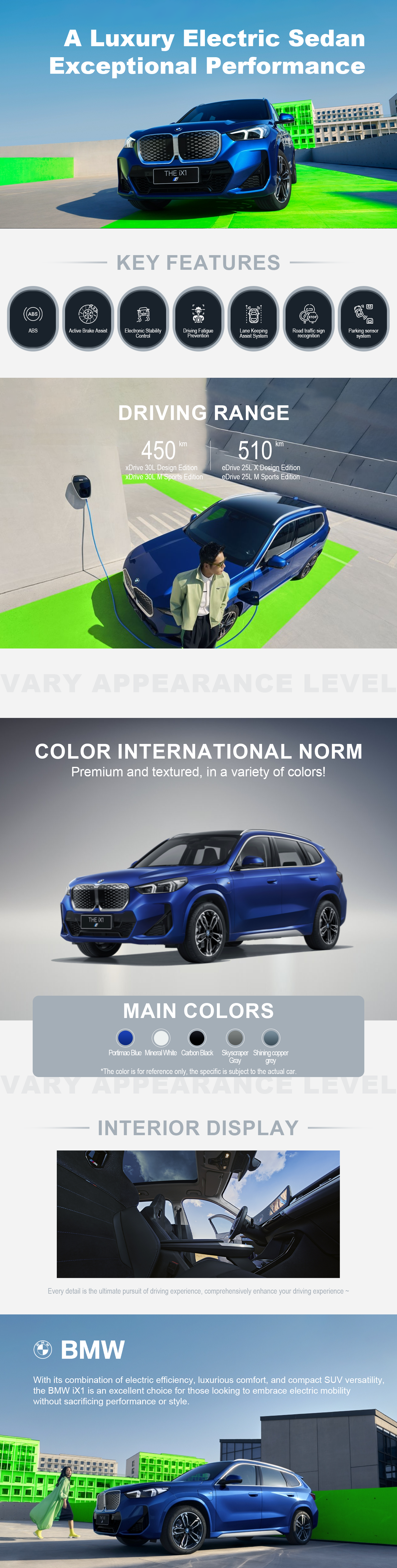With its combination of electric efficiency, luxurious comfort, and compact SUV versatility, the BMW iX1 is an excellent choice for those looking to embrace electric mobility without sacrificing performance or style.