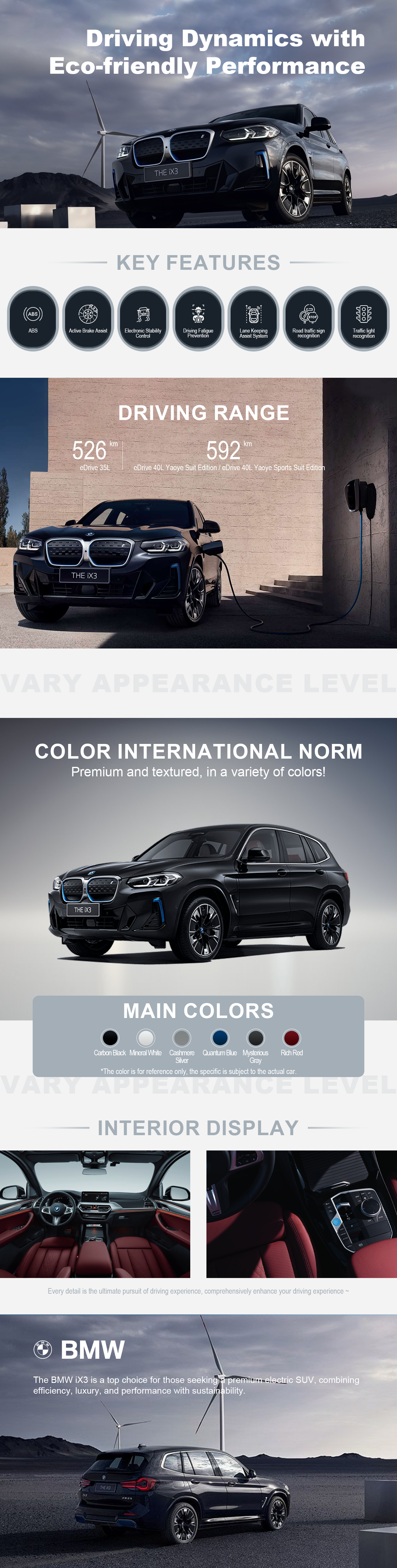 The BMW iX3 is a top choice for those seeking a premium electric SUV, combining efficiency, luxury, and performance with sustainability.