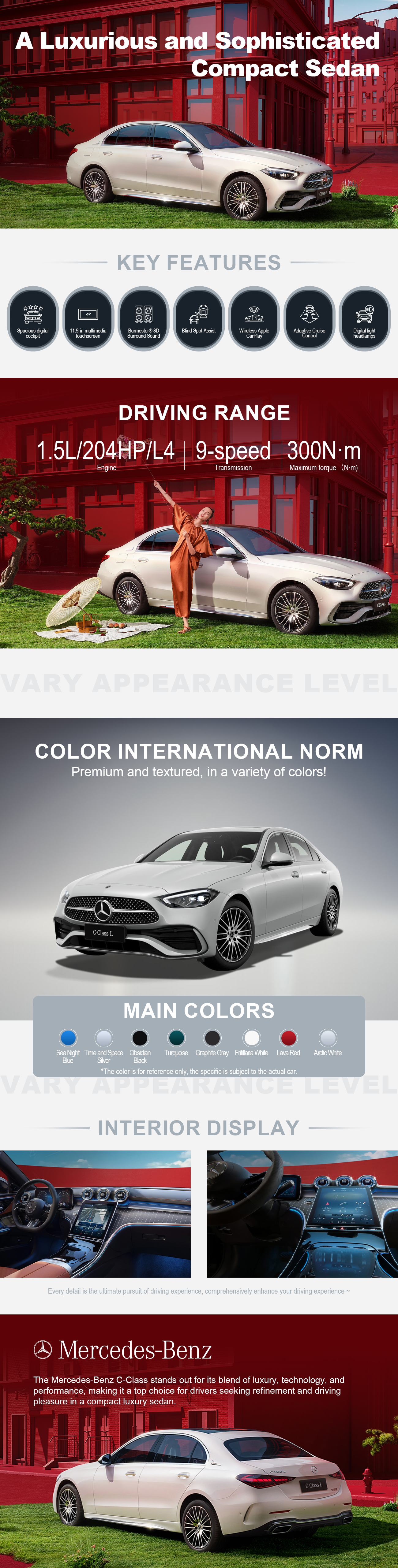 The Mercedes-Benz C-Class stands out for its blend of luxury, technology, and performance, making it a top choice for drivers seeking refinement and driving pleasure in a compact luxury sedan.
