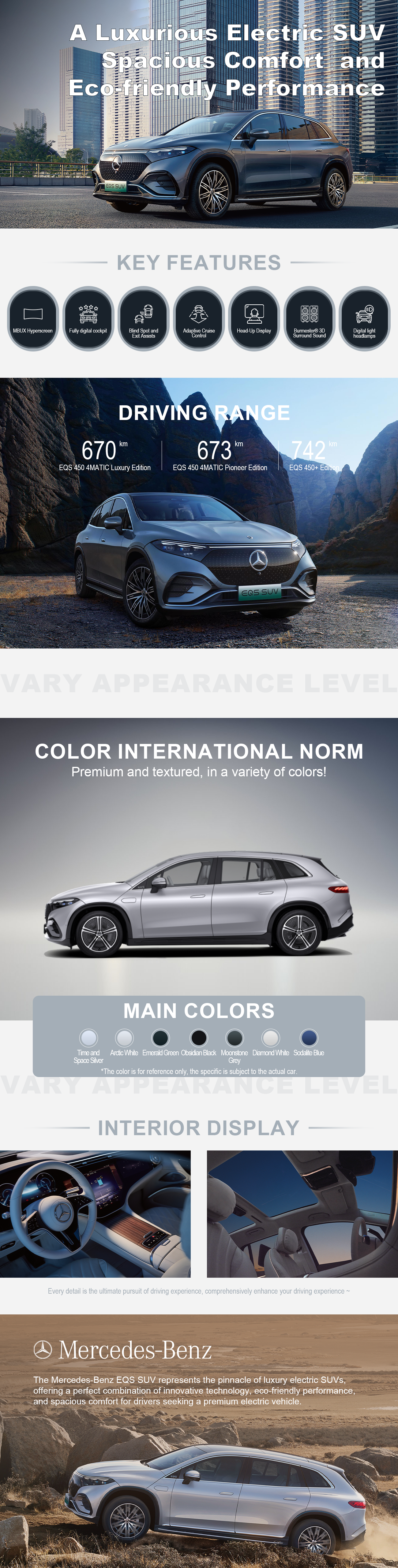 The Mercedes-Benz EQS SUV represents the pinnacle of luxury electric SUVs, offering a perfect combination of innovative technology, eco-friendly performance, and spacious comfort for drivers seeking a premium electric vehicle.