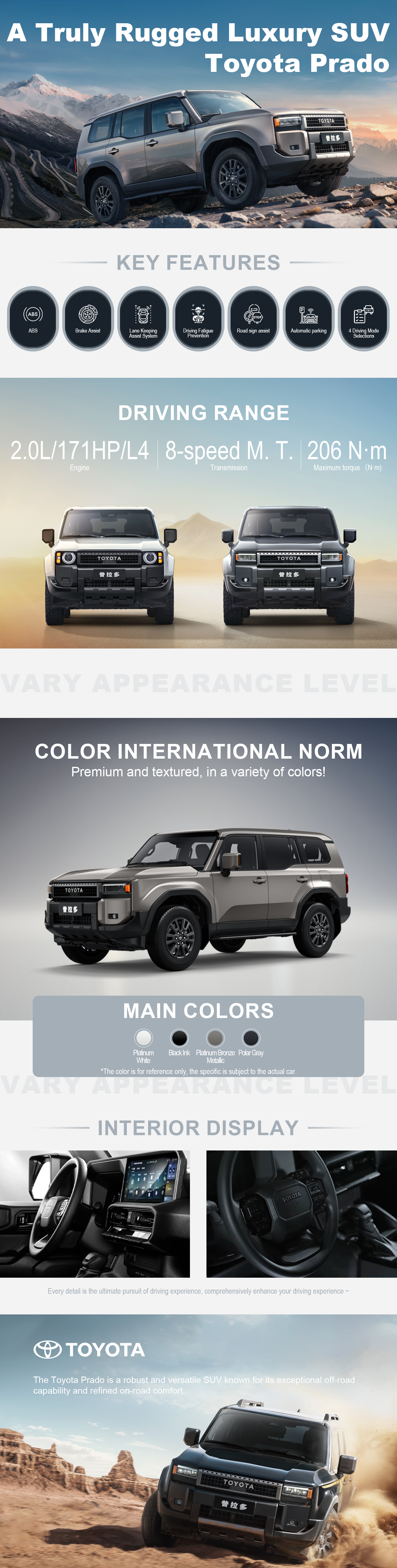 Toyota Prado | A Rugged Mid-size SUV