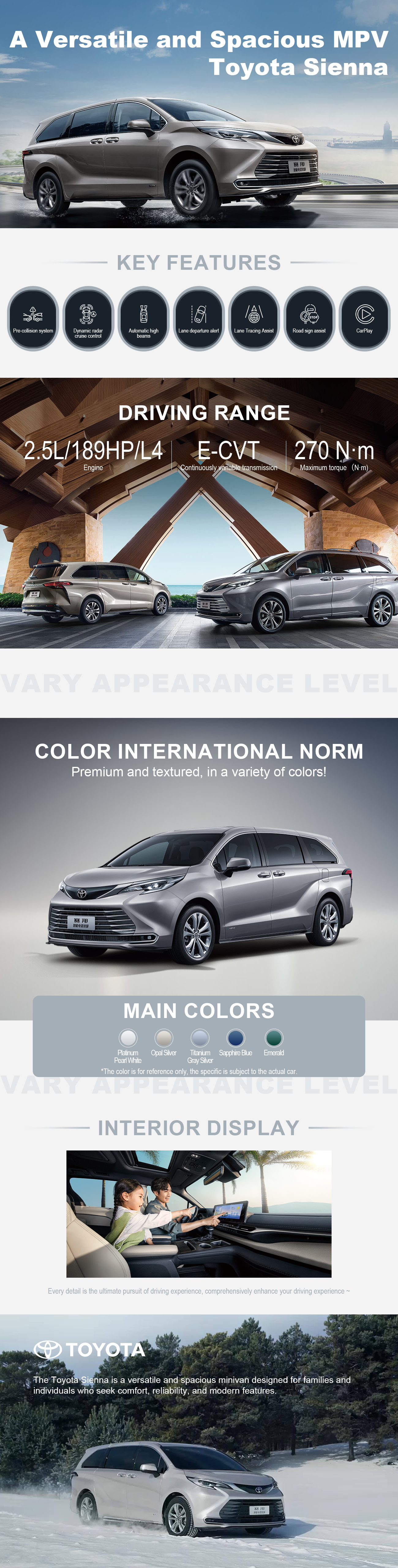 Toyota Sienna | A Versatile and Spacious MPV