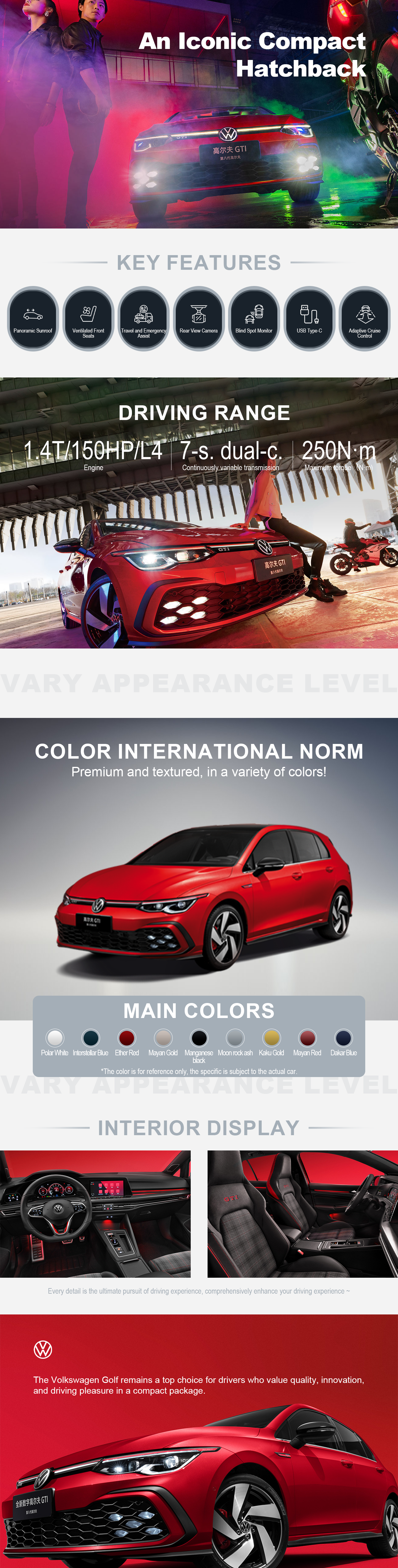 The Volkswagen Golf remains a top choice for drivers who value quality, innovation, and driving pleasure in a compact package.